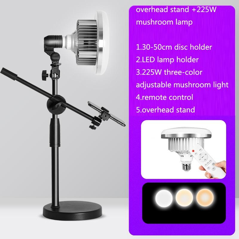 NNEIDS 500W Mushroom Lamp & Stand For Mobile Phone Photography