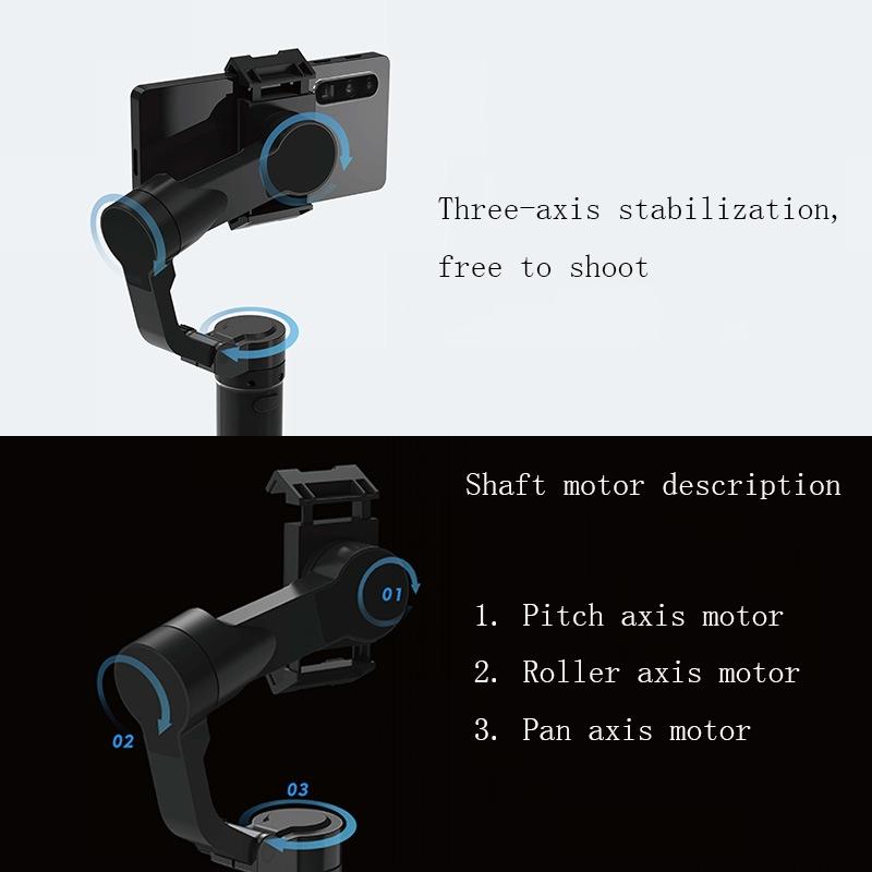NNEIDS Smart Handheld Mobile Stabilizer - Anti-Shake - Black