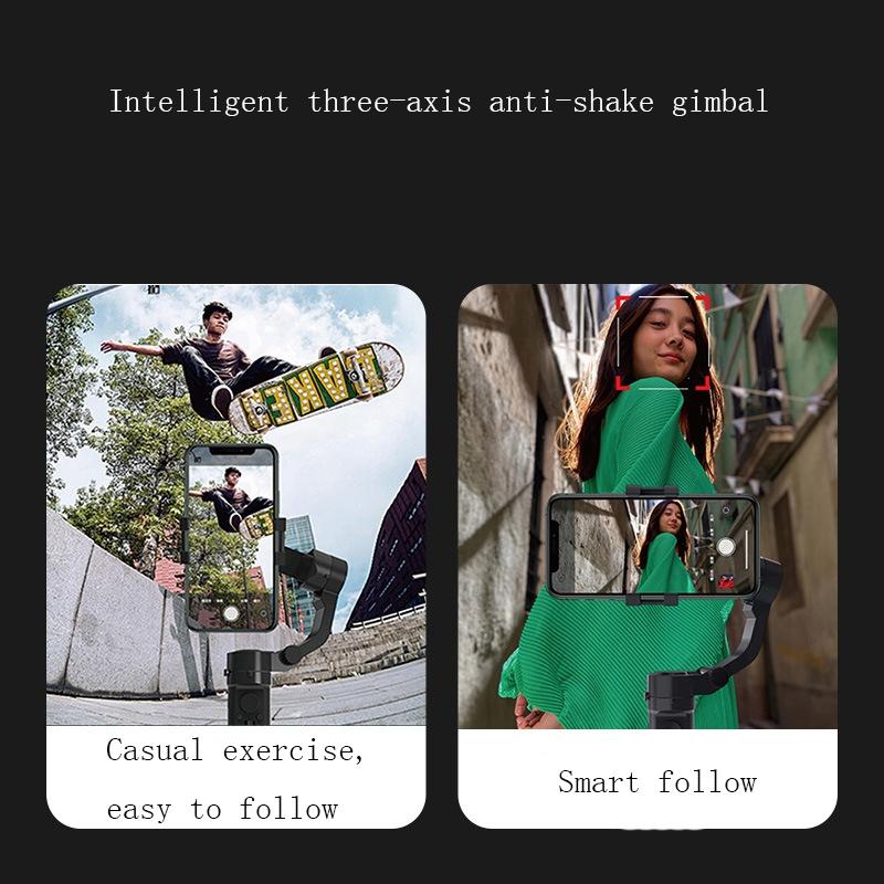 NNEIDS Smart Handheld Mobile Stabilizer - Anti-Shake - Black